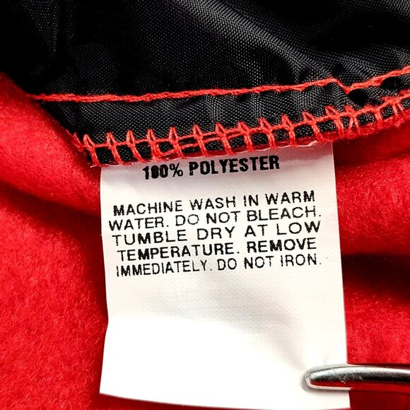 King Louie America Fleece 1/4 Zip Pullover Sweatshirt Red Men 3XL Union Made USA - Picture 4 of 8